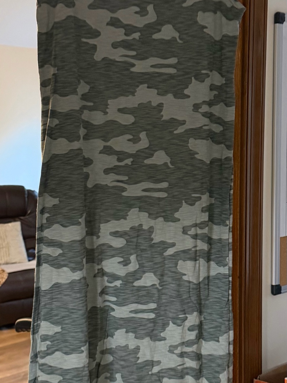 Target Camo Maxi Dress in Olive Green and Gray